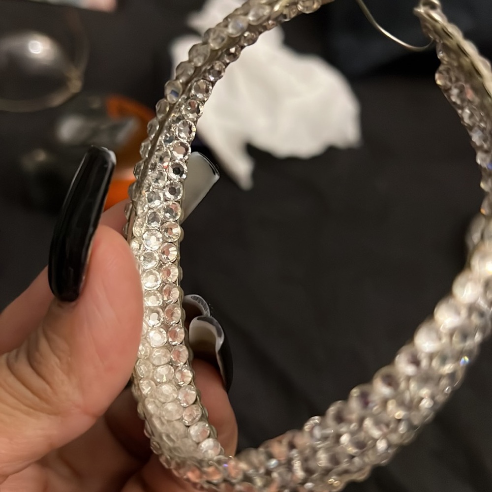 A Set Bangle Bracelets & Earrings - image 8